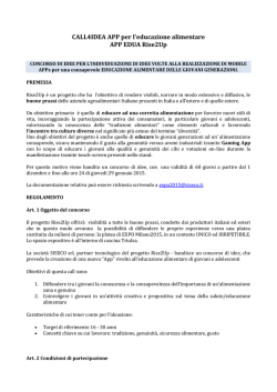 Scarica la documentazione per partecipare alla