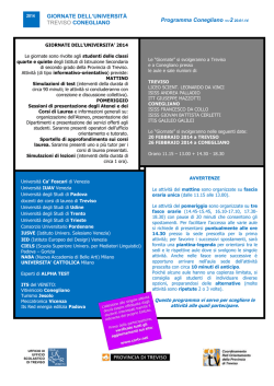 26 febbraio - Universit&agrave; degli Studi di Trieste