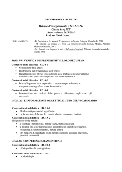 ITALIANO 1&deg;ITE 13-14