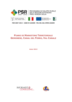 Piano di marketing territoriale