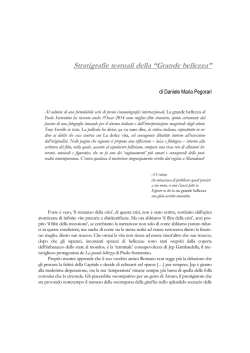 saggio di Daniele Maria Pegorari