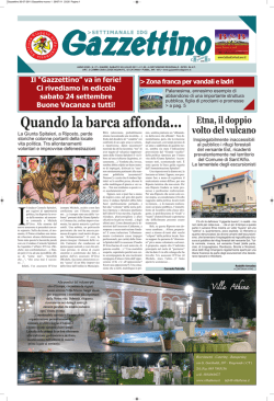 Gazzettino 30-07-2011