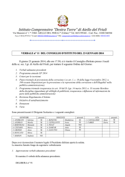 del 23/01/2014 - Istituto Comprensivo "Destra Torre"
