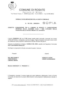 gc 105 25 09 14 convenzione con associazione sportiva mae