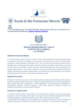 clicca qui per scaricare la scheda del master completa dei moduli