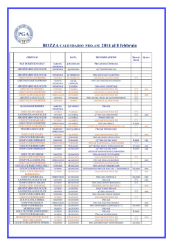 CALENDARIO 2014