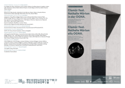 Clam&uuml;r feat. Nathalie M&auml;rten in der OGNA. Clam&uuml;r feat