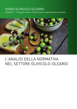 Analisi della normativa nel settore olivicolo-oleario