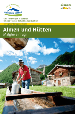 H&uuml;ttenf&uuml;hrer - Gitschberg Jochtal