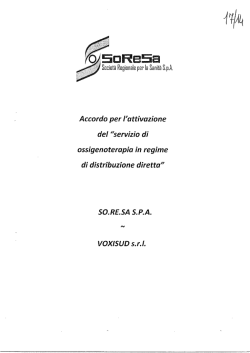 accordo VOXISUD SRL
