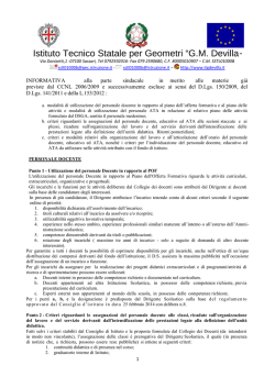 Informativa. - G.M. Devilla