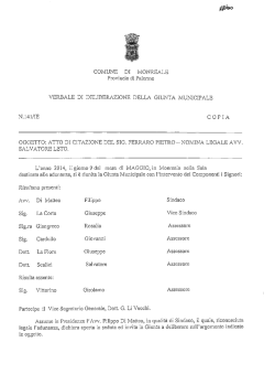 G.M - Comune di Monreale