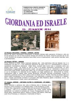 JOR + TSA - 15-23 MAGGIO - DON ADELIO