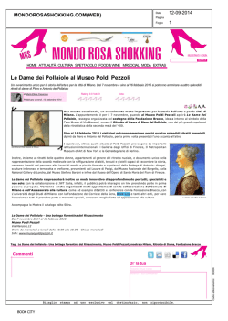 Le Dame dei Pollaiolo al Museo Poldi Pezzoli
