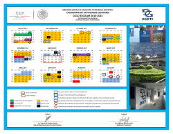 Calendario Escolar DGETI 2014-2015
