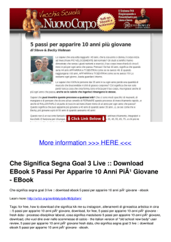 Download EBook 5 Passi Per Apparire 10 Anni Pi&Atilde;&sup1; Giovane