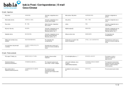 Frasi: Corrispondenza | E-mail