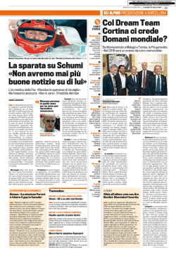 La sparata su Schumi &laquo;Non avremo mai pi&ugrave; buone notizie su di lui