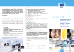 Lavorare al JRC - European Commission