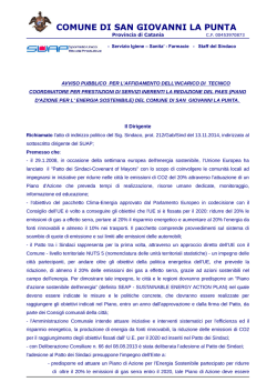 Avviso pubblico - Comune di San Giovanni La Punta