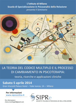 la teoria del codice multiplo e il processo di