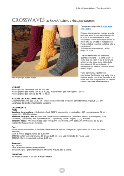 CROSSWAVES di Sarah Wilson (The Sexy Knitter)