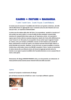 Cairo fayum bahria 7