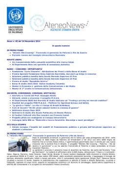 Newletter 24 Novembre 2014