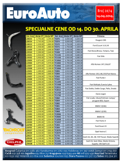 Bilten 20 Akcija Viljuske Monroe Delphi