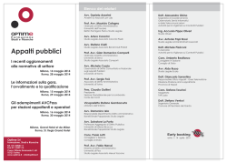 Appalti pubblici - Giurisprudenza