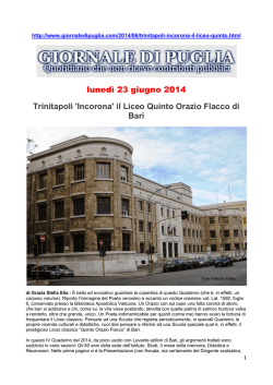 Recensioni - Liceo Orazio Flacco Bari