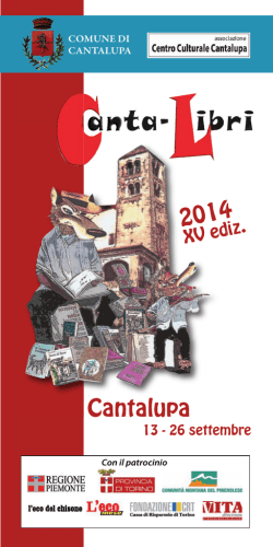 programma cantalibri 2014