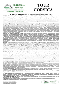 Corsica - Agenzia viaggi IL TRENO Bologna