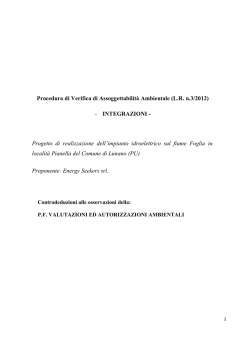 portata utilizzabile media mensile - Regione Marche