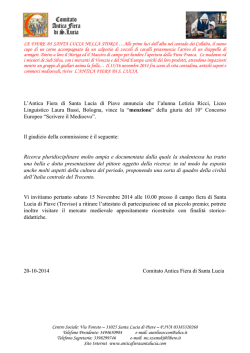 Concorso Europeo Scrivere il Medioevo