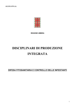 Disciplinare di produzione integrata