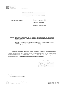 Pubblicazione avviso al pubblico su albo