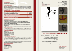 ATTITUDINE/LATITUDINE - Osservatorio Nazionale Screening