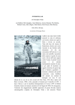 Interstellar di Christopher Nolan