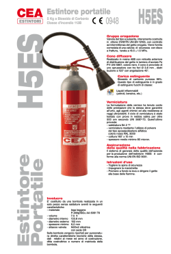 scheda tecnica - Cea Estintori S.p.A.