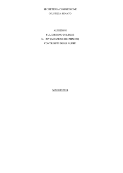 adozione dei minori - Senato della Repubblica