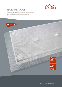 Clicca qui per scaricare il catalogo Isorapid Wall