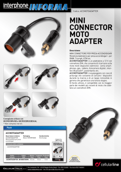 mINI coNNector moto adaPter