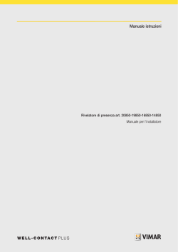 Manuale installatore