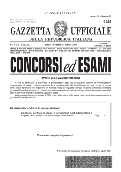 GAZZETTA UFFICIALE - STAFF Studio Associato