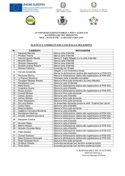 esclusi - Comune di Misterbianco