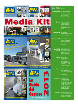 Media Kit - Area di Servizio
