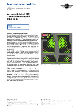 Accessori Original MINI Tappetini impermeabili MINI (F56)