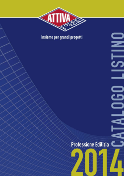 Scarica Catalogo Attiva Colori e Toni - Edilizia 2014