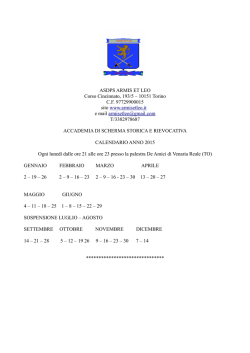 ASDPS ARMIS ET LEO Corso Cincinnato, 193/5 – 10151 Torino